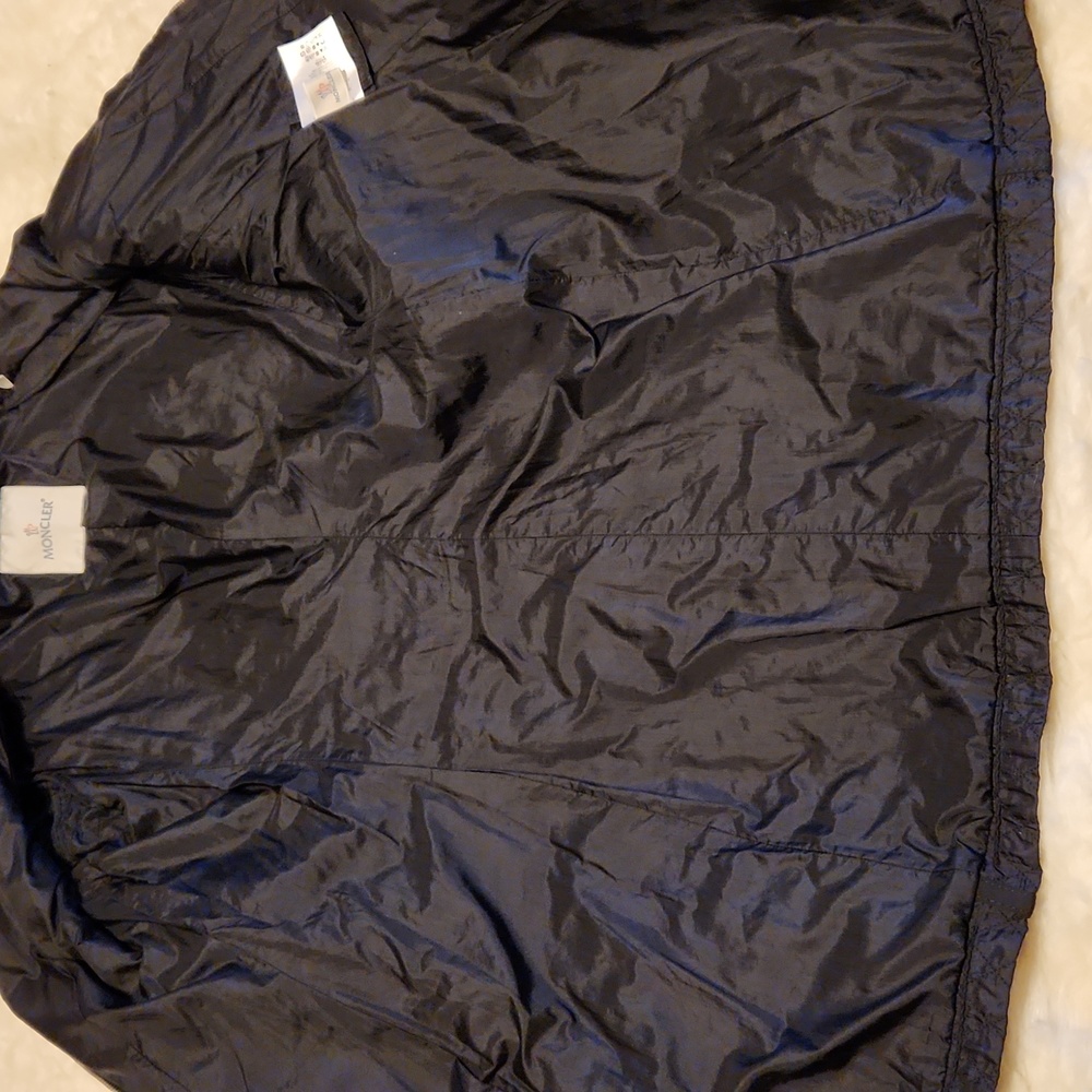 Moncler Women's Lightweight Black Nylon Jacket Size 3 - Picture 14 of 16